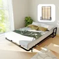 WallBedKing Wandbett, Schwarz, Metall, Rechteckig,Rechteckig, Kufe, 160x200 cm, Schlafzimmer, Betten, Klappbetten