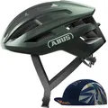 ABUS Rennradhelm PowerDome ACE - mit ABUS Race Cap - leichter Fahrradhelm mit cleverem Belüftungssystem - Italy - für Damen und Herren - Grün, G... - Grün