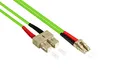 Good Connections OM5 LWL Kabel - DUPLEX - Stecker LC an SC - Multimode 50/125 - 1/10/40/100-Gigabit Ethernet - Lichtwellen-Leiter, Glasfaser-Kabel, Patchkabel - 0,5 m