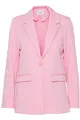 b.young BYRIZETTA Damen Blazer Longblazer Jacke mit Reverskragen und Knopf Regular Fit mit Stretch, Größe:38, Farbe:Begonia Pink (152215)