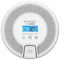 X-Sense Vernetzbarer CO Melder mit Digitalanzeige, Kohlenmonoxidmelder mit Austauschbar Batterie, TÜV Rheinland Zertifiziert nach EN 50291, CO03D-W, 1er Set