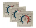 6x Fensterthermometer selbstklebend ca. 7,5x7,5cm, Außenthermometer, Thermometer