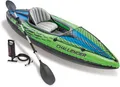 Intex Einerkajak "Challenger K1 Kayak Set", bunt (hellblau, hellgrün, schwarz)