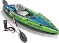 Intex Boot Kajak-Set + Aluminium-Rudern, 1 Person, Schlauchboot aufblasbar