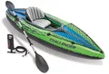 INTEX Challenger K1 Komplettset Kajak Kanu Boot Schlauchboot Paddel Pumpe Tasche
