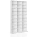 Vicco Cd-Regal, Weiß, Holzwerkstoff, 20 Fächer, Rechteckig, 102x178x16 cm, Wohnzimmer, Regale, CD & DVD-Regale