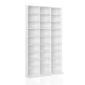 Vicco Cd-Regal Jukebox, Weiß, 102 x 178 cm, zur stehenden und wandmontierbaren Medienaufbewahrung