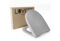 LUVETT WC-Sitz D140 Softclose Absenkautomatik, Duroplast, Geberit Renova Icon, D-Form (2 Montagevarianten von oben), mit Original SoftClose® Absenkautomatik, Duroplast, WrapOver