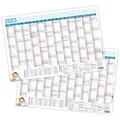 itenga Wandkalender itenga Jahresplaner 2025 Tafelkalender Wandkalender DIN A4