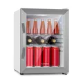 Klarstein Beersafe M Crystal White Kühlschrank 33 Ltr 2 Böden Glastür Edelstahl 10039423