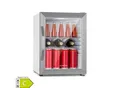 Beersafe M Crystal White Kühlschrank 33 Ltr 2 Böden Glastür Edelstahl
