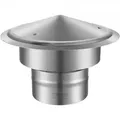 VEVOR Schornsteinabdeckung Edelstahl 304 Kaminhaube 300x300x220mm Kaminabdeckung Regenhaube Schornsteinhaube Φ150 mm Plattendurchmesser Kaminhut
