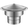 VEVOR Schornsteinabdeckung Edelstahl 304 Kaminhaube 300x300x220mm Kaminabdeckung Regenhaube Schornsteinhaube Φ150 mm Plattendurchmesser Kaminhut kompatibel mit verschiedenen Schornsteintypen
