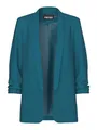PIECES Damen Pcboss Noos 3/4 Blazer, Deep Lagoon,XL