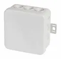 f-tronic Feuchtraum-Abzweigkasten E125, IP54, 75 x 75 x 40 mm, grau, Inhalt: 10 Stück