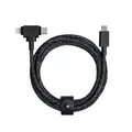 Native Union Belt Cable Duo – 1,5 m Universal-Ladekabel mit Ultra-Starkem Geflechtschlauch – Aus Recyceltem Material – 2-in-1 MFi-zertifizierte Stecker für Lightning- & Type-C-Geräte (Cosmos)