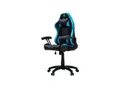 ELITE Gaming-Stuhl für Kinder PULSE, ergonomisch, bis 120kg, verstellbare Höhe, Wippmechanik, Kissen (Schwarz/Blau)