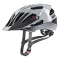 uvex Quatro - sicherer MTB-Helm für Damen und Herren - individuelle Größenanpassung - Verstellbarer Schirm - Rhino Black - 56-61 cm