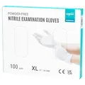 EUROPAPA® 100x Nitrilhandschuhe Weiss Box Einweghandschuhe Einmalhandschuhe Untersuchungshandschuhe Nitril Handschuhe puderfrei ohne Latex unsteril latexfrei disposible gloves