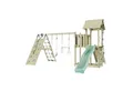 OutdoorToys Spielturm Roskilde, aus Holz in Mintgrün mit Trapezstange