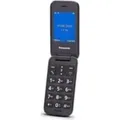 Panasonic KX-TU400EXC Seniorenhandy zum Aufklappen ohne Vertrag (SOS-Notruftaste, Taschenlampenfunktion, große getrennte Tasten, große Schrift, k... - Türkis