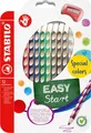 STABILO EASYcolors für Rechtshänder, Sonderfarben - 12er-Set mit Anspitzer