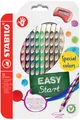 12 STABILO Dreikant-Buntstifte EASYcolors R, 12er Kartonetui