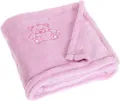 Playshoes Unisex Baby Fleece-Decke Bär 301700, 14 - Rosa, 75 x 100 cm/29.5 Inch x 39.4 Inch | 1er Pack