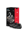 DE Cardo Freecom 2X duo Doppelset Motorrad-Gegensprechanlage Schnelle Lieferung