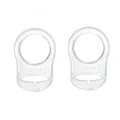 Silikon-Knopf-Ring, 2 Pcs Schnuller Adapter, Silikon Dummy Schnuller Halter C...