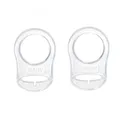 Silikon-Knopf-Ring, 2 Pcs Schnuller Adapter, Silikon Dummy Schnuller Halter C...
