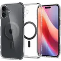 Handyhülle für iPhone 16 Spigen  Case Cover Futeral Tasche Transparent-Schwarz
