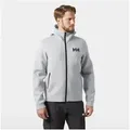 Helly Hansen Trainingsjacke HP OCEAN FZ JACKET 2.0 sportlicher Stil, bequeme Passform, Kapuze mit hohem Kragen grau L (54/56)