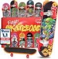 Finger Skateboard Space Edition, 6 stylische Fingerskateboards Spielzeug Party