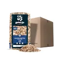 GALAMIO Holzhackschnitzel Hackschnitzel Mulch Natur Wald Kiefer Pinus Sylvestris Für Garten Hochbeet Dekor Holz Deko Häcksel Grob 5-60mm 60l Sack / 1 Karton