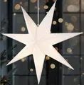 BRUBAKER LED Stern 3D Weihnachtsstern zum Aufhängen - LED Papierstern mit Timer, Batteriebetrieben und Beleuchtet, LED fest integriert, Warmweiß, 60 cm Adventsstern mit modernem Muster - Leuchtstern Deko Weihnachten