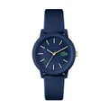 Lacoste Analog Quarzuhr für Damen Kollektion LACOSTE.12.12 mit Marinblaues Silikonarmband - 2001271