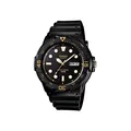 Herrenuhr CASIO MRW-200H-1EVDF Silikon Schwarz Black Sub100mt