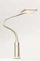 kalb Material für Möbel 4W LED Bettleuchte Leseleuchte Flexleuchte Nachttischlampe Bettlampe Leselampe, Auswahl:1er Set messing matt