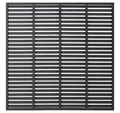 vidaXL Gartenzaun Lamellenzaun WPC 180x180 cm Grau, (1-St)