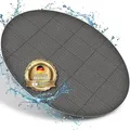 tillvex® Whirlpool Unterlage rund 240cm Grau | Bodenmatte Poolunterlage Matte für Outdoor Whirlpools | Thermo Bodenschutzmatte Pool Untergrund | ...
