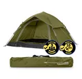 Lumaland Kuppelzelt Wurfzelt Zelt für 3 Personen 210x190x110cm, Leichtes Pop Up Wurfzelt, 2-3 Personen Kuppelzelt, Wasserdicht