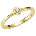 Orolino Fingerring Gold 585 mit Brillant 0,07ct. gelb 058 (18,5)