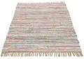 carpetfine Teppich Kelim Chindi, Wendeteppich, rechteckig, Höhe: 6 mm, handgewebt, Fleckerlteppich mit Fransen, auch vielen in Läufergrößen