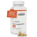 Ashwagandha Kapseln hochdosiert PRO - 600 mg Ashwagandha KSM-66® pro Tag, für Schlaf & geistige Gesundheit, Komplex mit Magnesium, Zink & Vitamin B6, vegan & ohne Zusatzstoffe – GymBeam, 120 caps