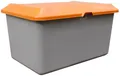 CEMO Streugutbehälter 400 l B1210xT820xH670 mm ohne Entnahmeöffnung grau/orange