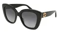 GUCCI Womens GG0327S Sunglasses, Black-Black-Grey, 52