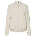 Vero Moda Blouson Leichte Bomber für Alltagslook Dünner Blouson VMCOCO L/S BOMBER GA NOOS beige L (40)