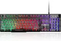 Rii Gaming Tastatur PC, RGB Tastatur kabelgebunden, Regenbogen Beleuchtete