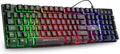 Rii Gaming Tastatur PC RGB Tastatur kabelgebunden Regenbogen Tastatur LED Gaming